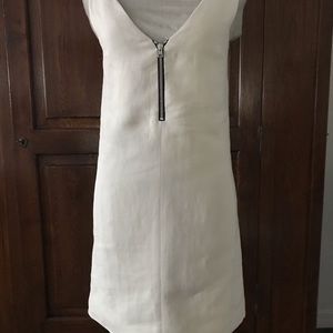 HER LINE   Linen Zip A-line Dress